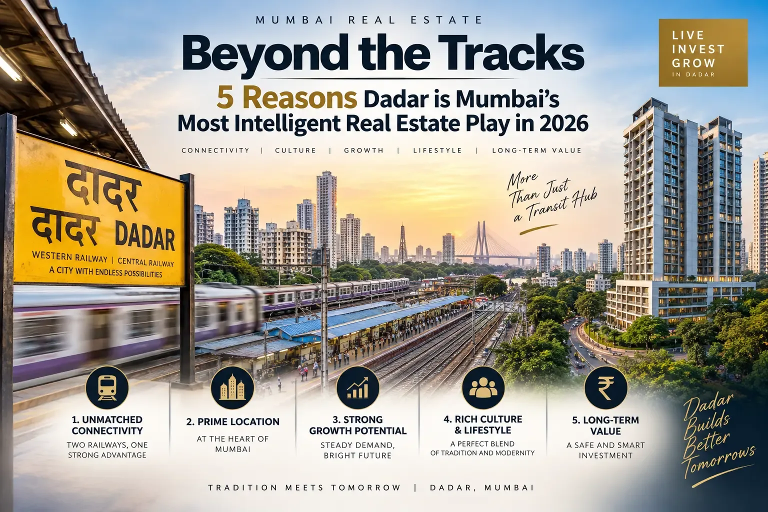 Beyond the Tracks: 5 Reasons Dadar is Mumbai’s Most Intelligent Real Estate Play in 2026